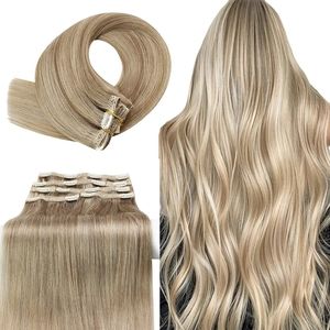 YoungSee Clip-in 16" Extensions Dark Ash Blonde